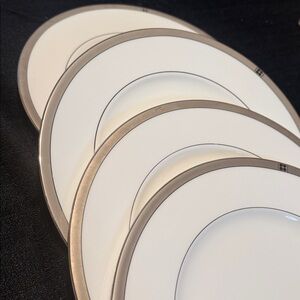 kate Spade New York Lenox Cream and Gold Dinner Plates